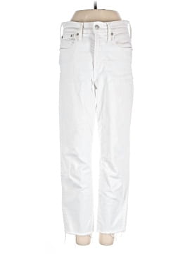 Madewell The Petite Perfect Vintage Jean in Tile White: Raw-Hem Edition (view 1)
