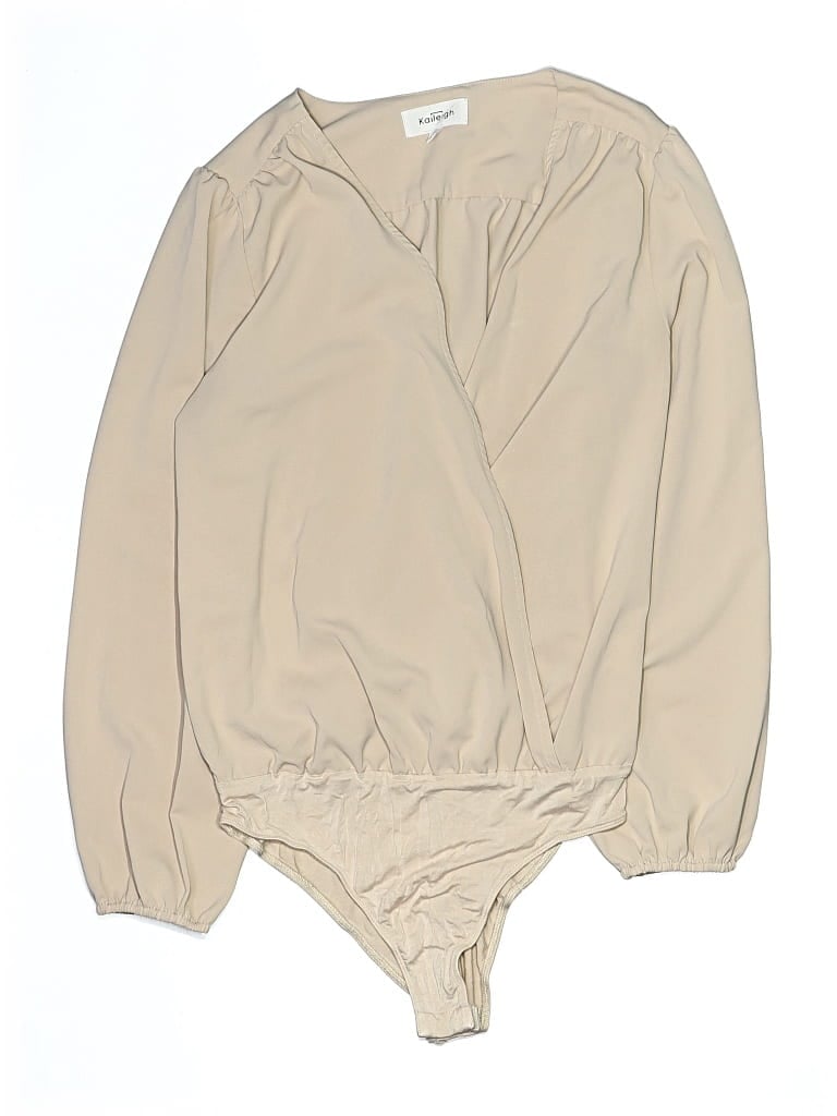 Pre-owned Kaileigh Kimono In Tan