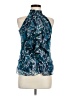 B.wear 100% Polyester Blue Sleeveless Blouse Size M - photo 1