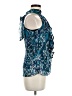 B.wear 100% Polyester Blue Sleeveless Blouse Size M - photo 4