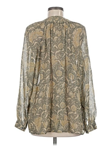 Vince. Long Sleeve Silk Top (view 2)