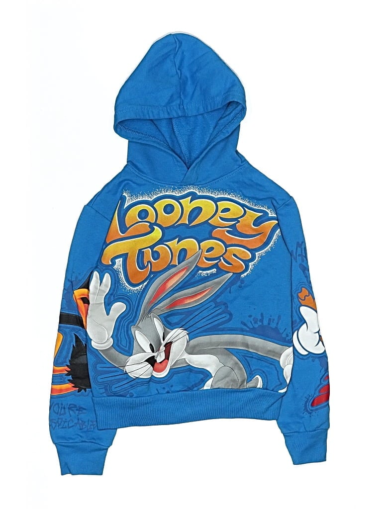 Pre-owned Looney Tunes Kids' Pullover Hoodie In Blue