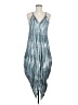 Unbranded 100% Rayon Tie-dye Blue Casual Dress Size M (estimated) - photo 1