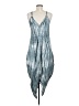 Unbranded 100% Rayon Tie-dye Blue Casual Dress Size M (estimated) - photo 2