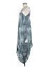 Unbranded 100% Rayon Tie-dye Blue Casual Dress Size M (estimated) - photo 5