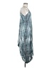 Unbranded 100% Rayon Tie-dye Blue Casual Dress Size M (estimated) - photo 4