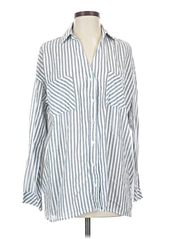 MIOU MUSE Long Sleeve Button-Down Shirt (view 1)