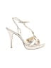 Pelle Moda Metallic Ivory Sandals Size 9 - photo 1