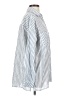 MIOU MUSE Stripes Silver Blue Long Sleeve Button-Down Shirt Size S - photo 4
