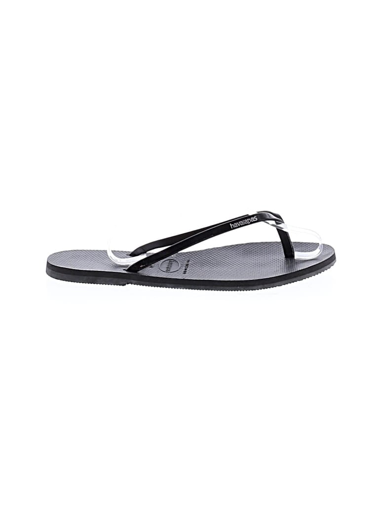 Pre-owned Havaianas Flip Flops In Black