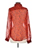 Passport 100% Polyester Orange Long Sleeve Blouse Size L - photo 2