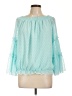 Kirundo 100% Polyester Teal 3/4 Sleeve Blouse Size L - photo 1