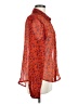 Passport 100% Polyester Orange Long Sleeve Blouse Size L - photo 4