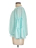 Kirundo 100% Polyester Teal 3/4 Sleeve Blouse Size L - photo 5