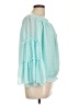 Kirundo 100% Polyester Teal 3/4 Sleeve Blouse Size L - photo 4