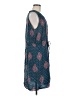 Lucky Brand 100% Modal Paisley Blue Casual Dress Size L - photo 4