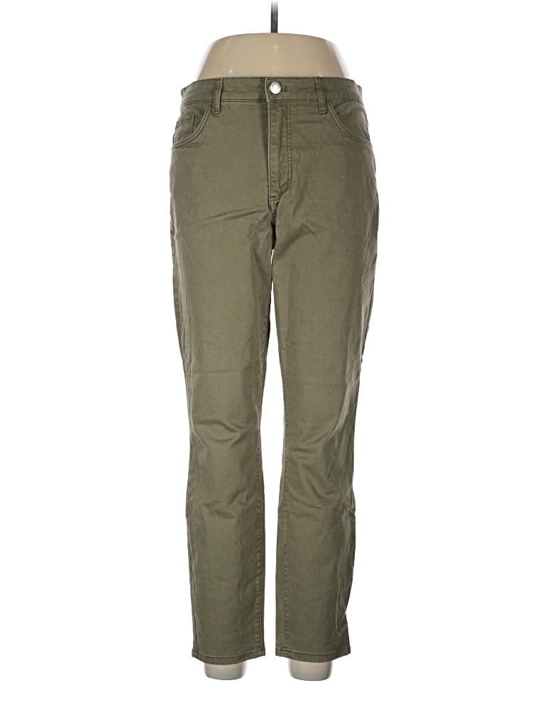 Pre-owned Ann Taylor Loft Cargo Pants In Green