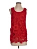 Cupio 100% Polyester Red Sleeveless Top Size S - photo 1