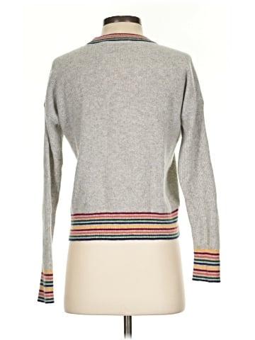 Madewell Rainbow-Trim Cashmere Sweatshirt (view 2)