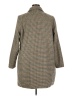 Divided by H&M 100% Polyester Houndstooth Brown Coat Size XXL - photo 2
