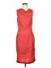Reiss 100% Polyester Solid Orange Cocktail Dress Size 6 - photo 1
