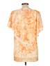 Reba 100% Polyester Orange Short Sleeve Blouse Size XL - photo 2