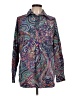 Lands' End 100% Baumwolle Paisley Blue Long Sleeve Button-Down Shirt Size 10 (tall) - photo 1