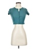Knitworks Teal Short Sleeve Top Size M - photo 1
