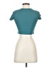 Knitworks Teal Short Sleeve Top Size M - photo 2