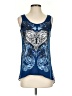 Hybrid 100% Polyester Blue Sleeveless Blouse Size S - photo 1