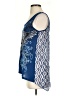 Hybrid 100% Polyester Blue Sleeveless Blouse Size S - photo 5