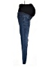 Blanqi Solid Blue Jeans Size 8 Maternity - photo 4