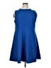 MM. LaFleur Solid Blue Casual Dress Size 16 - photo 1