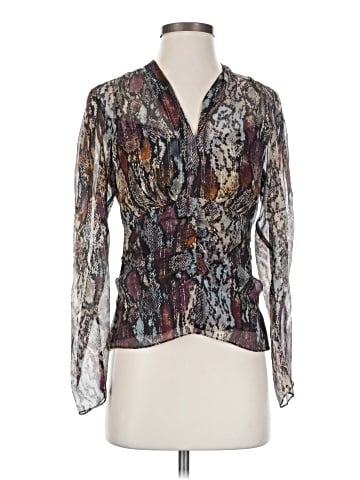 Rebecca Taylor Long Sleeve Silk Top (view 1)