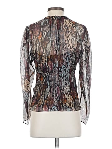 Rebecca Taylor Long Sleeve Silk Top (view 2)