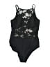 Amoressa Stars Black One Piece Swimsuit Size 10 - photo 1