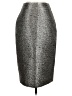 Diane von Furstenberg Metallic Silver Formal Skirt Size 2 - photo 1