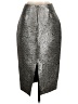 Diane von Furstenberg Metallic Silver Formal Skirt Size 2 - photo 2