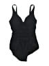 Gottex Solid Black One Piece Swimsuit Size 10 - photo 1