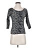 Max Mara Animal Print Silver 3/4 Sleeve T-Shirt Size S - photo 1