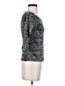 Max Mara Animal Print Silver 3/4 Sleeve T-Shirt Size S - photo 4