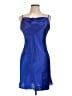 Bebe 100% Polyester Blue Cocktail Dress Size L - photo 1