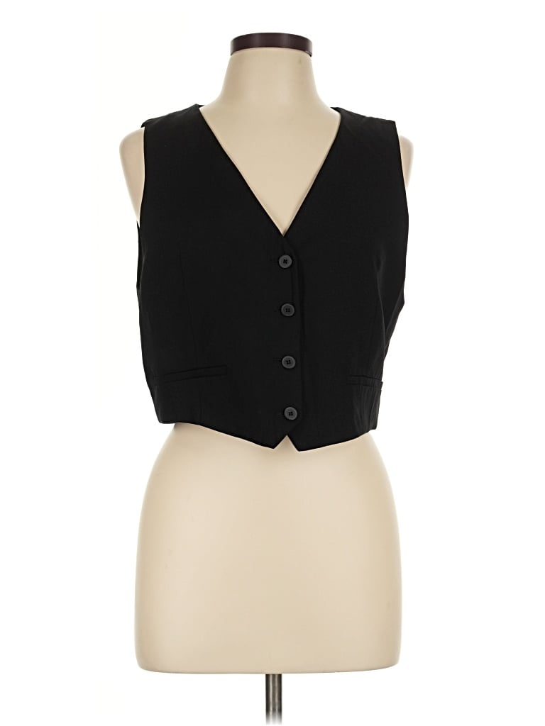 Pre-owned Zara Sleeveless Blouse In Black