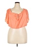 Torrid 100% Rayon Orange Short Sleeve Blouse Size 2X Plus (2) - photo 1