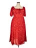 Unbranded 100% Polyester Red Casual Dress Size 2X - photo 1