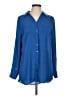Christopher & Banks 100% Polyester Blue Long Sleeve Blouse Size L - photo 1
