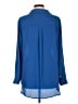 Christopher & Banks 100% Polyester Blue Long Sleeve Blouse Size L - photo 2