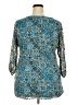 Kim Rogers Teal 3/4 Sleeve Blouse Size 2X - photo 2