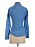 Express Blue Long Sleeve Button-Down Shirt Size XS - photo 2