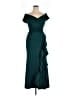 Xscape Teal Cocktail Dress Size 14 - photo 1